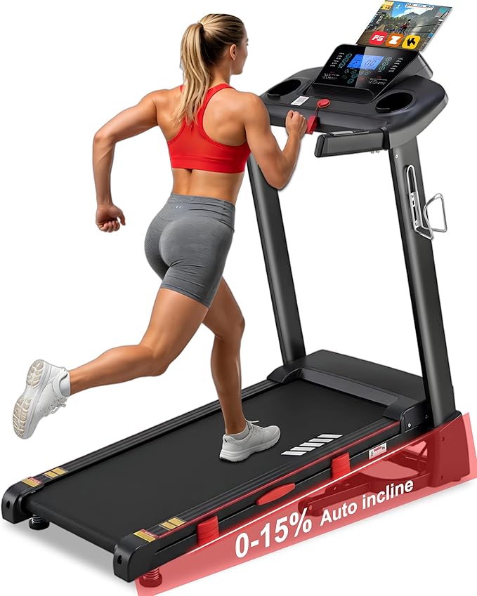 Decorcn Home Treadmill – 7.5HP, 20 Levels Tilt, 200 kg Cap.